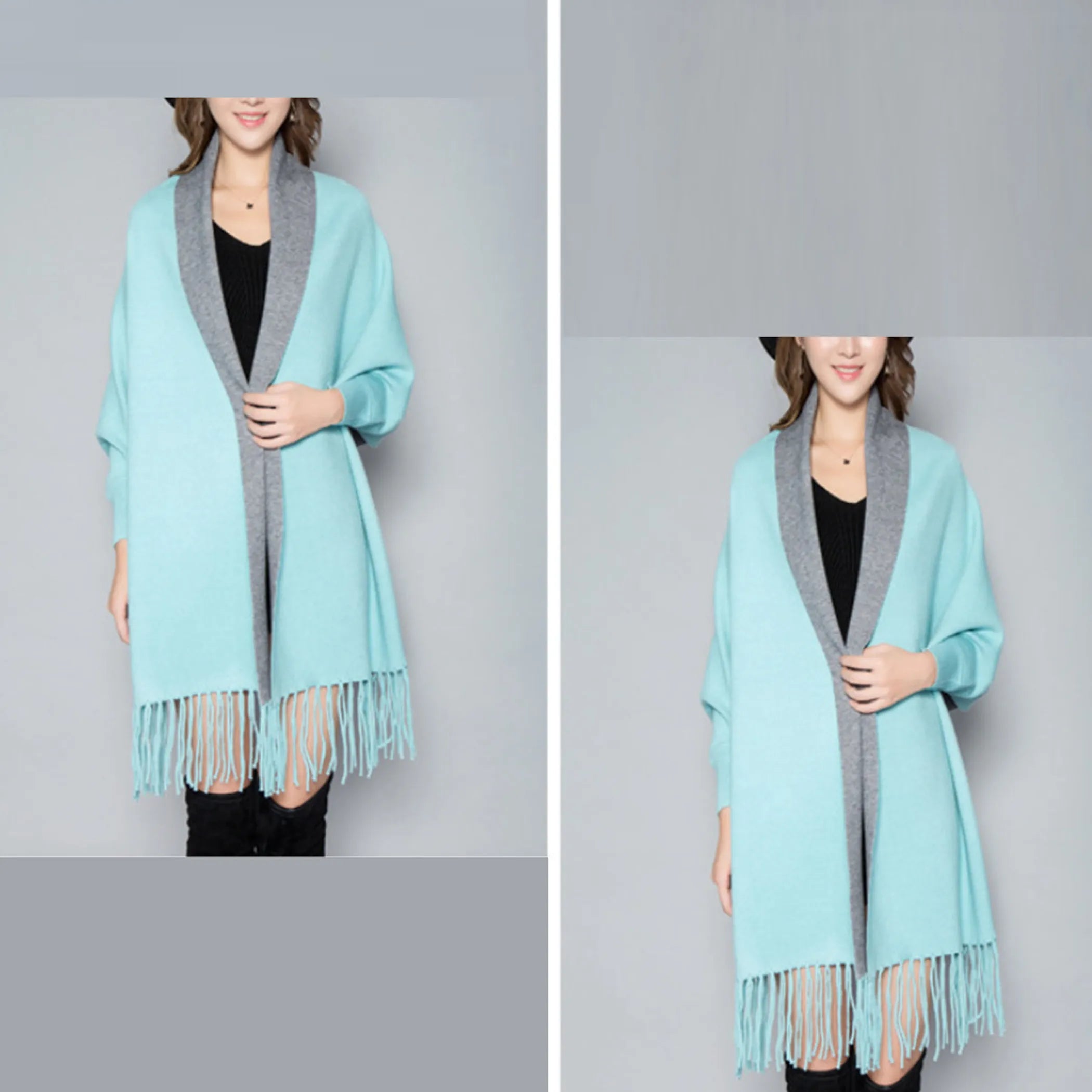 Aesthetica Two-Toned Shawl Coat
