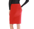 Load image into Gallery viewer, InstantFigure Curvy Short Pencil Skirt W/Elastic Waist