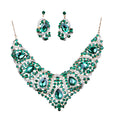 Load image into Gallery viewer, Colorful Bridal Necklace And Earring Set