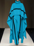 Load image into Gallery viewer, Plus Size Loose Shawl Women's Cloak Turtleneck Suit