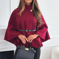 Load image into Gallery viewer, Women's Batwing Sleeve Woolen Cape Coat