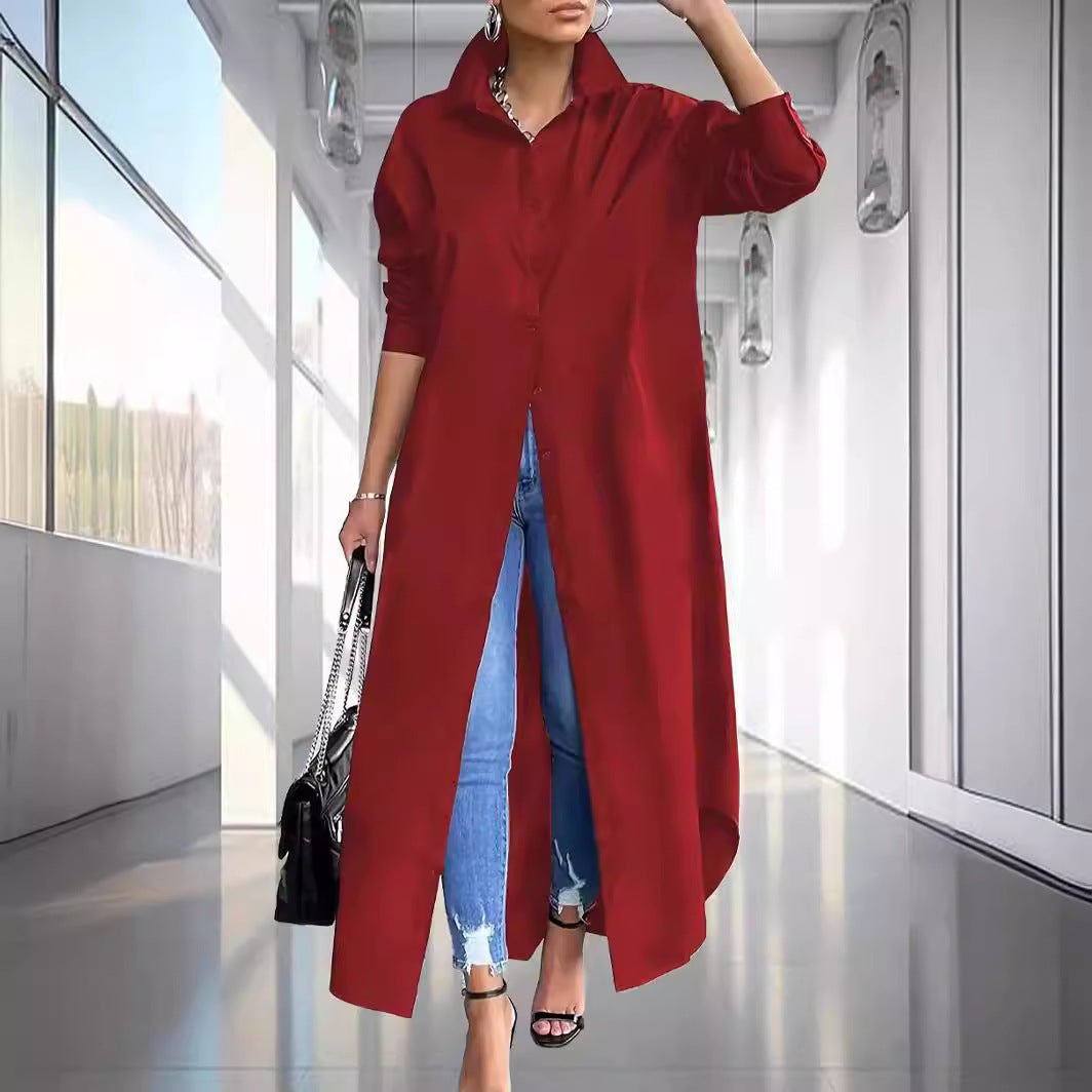 Women's Long Shirt-Dress