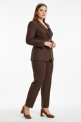 Load image into Gallery viewer, Business Basics Bundle three-quarter view - Professional pantsuit and metallic pumps styled together