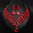 Load image into Gallery viewer, Crystal African Necklace Earring Set
