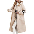 Load image into Gallery viewer, Hooded Windbreaker Trench Coat
