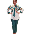 Load image into Gallery viewer, Cross Scarf Print Plus Size Suit
