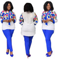 Load image into Gallery viewer, Cross Scarf Print Plus Size Suit
