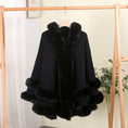 Load image into Gallery viewer, Fur Collar Shawl and Fleece-lined Coat
