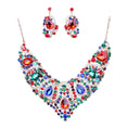 Load image into Gallery viewer, Colorful Bridal Necklace And Earring Set
