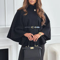 Load image into Gallery viewer, Women's Batwing Sleeve Woolen Cape Coat
