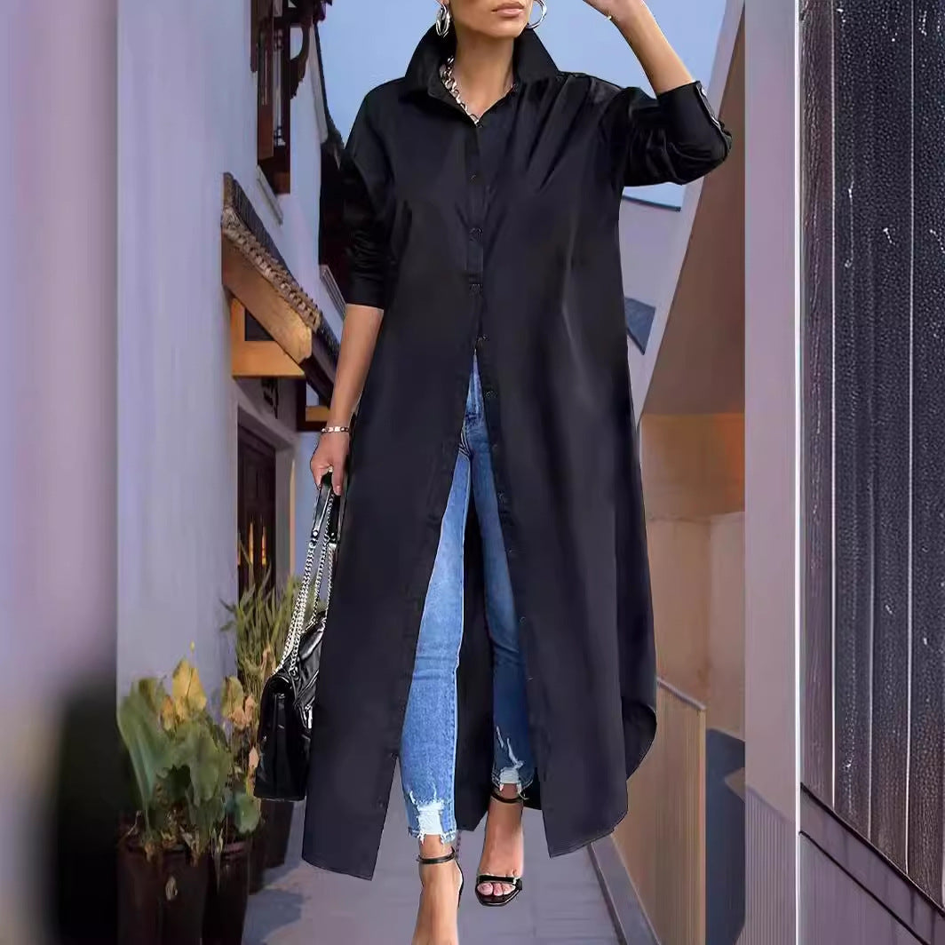 Women's Long Shirt-Dress