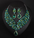 Load image into Gallery viewer, Crystal African Necklace Earring Set
