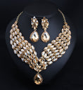 Load image into Gallery viewer, Crystal African Necklace Earring Set
