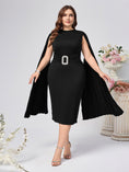 Load image into Gallery viewer, Solid Color Sheath Plus Size Dress
