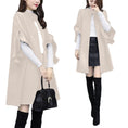 Load image into Gallery viewer, Women's Plus Size Mid-length Woolen Coat
