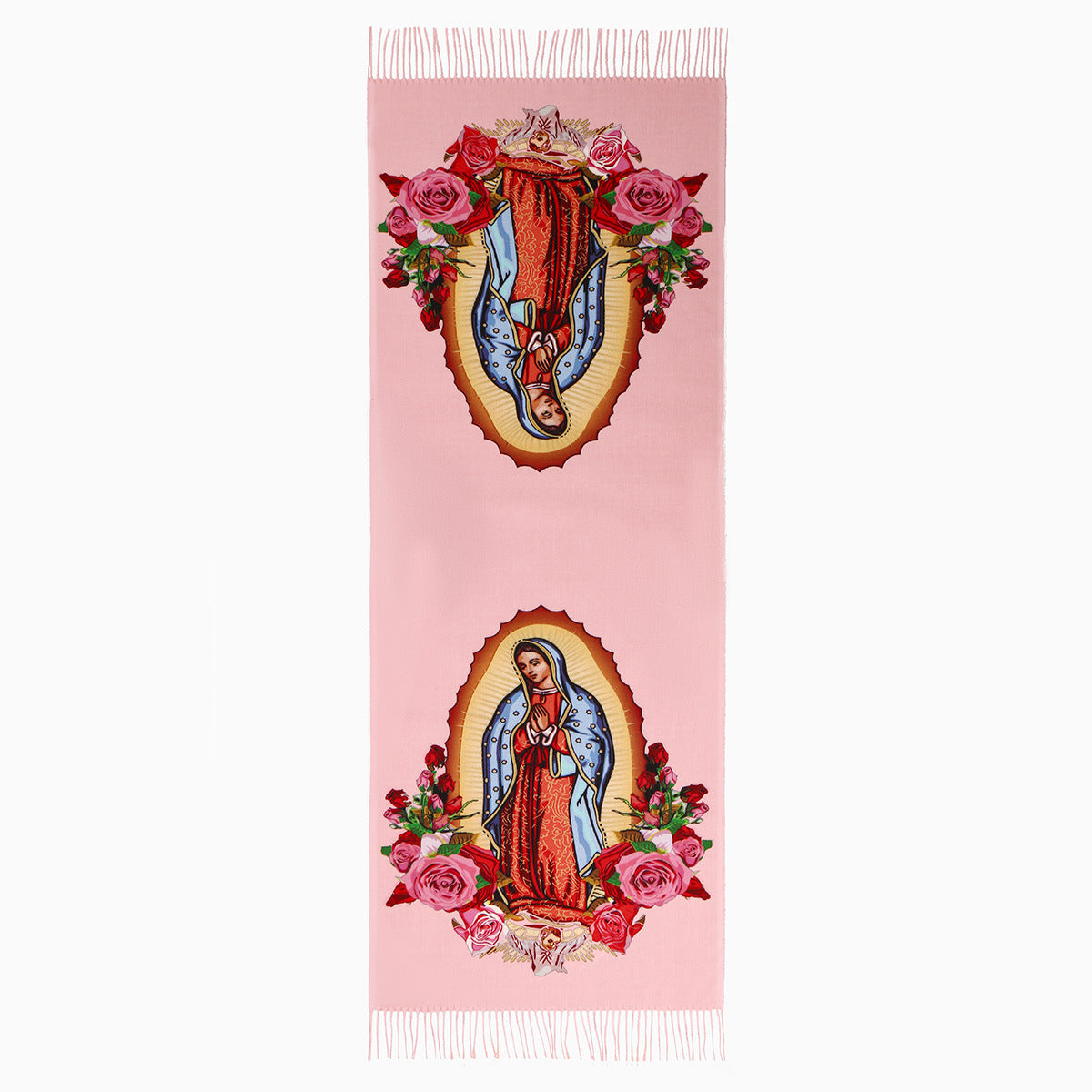 Virgin Mary Printed Cashmere Women's Scarf/Shawl