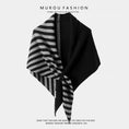 Load image into Gallery viewer, Wool Color-block Striped Shawl

