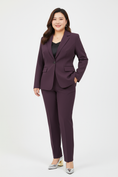 Load image into Gallery viewer, Business Basics Bundle - Asian woman wearing purplish pantsuit with metallic pumps
