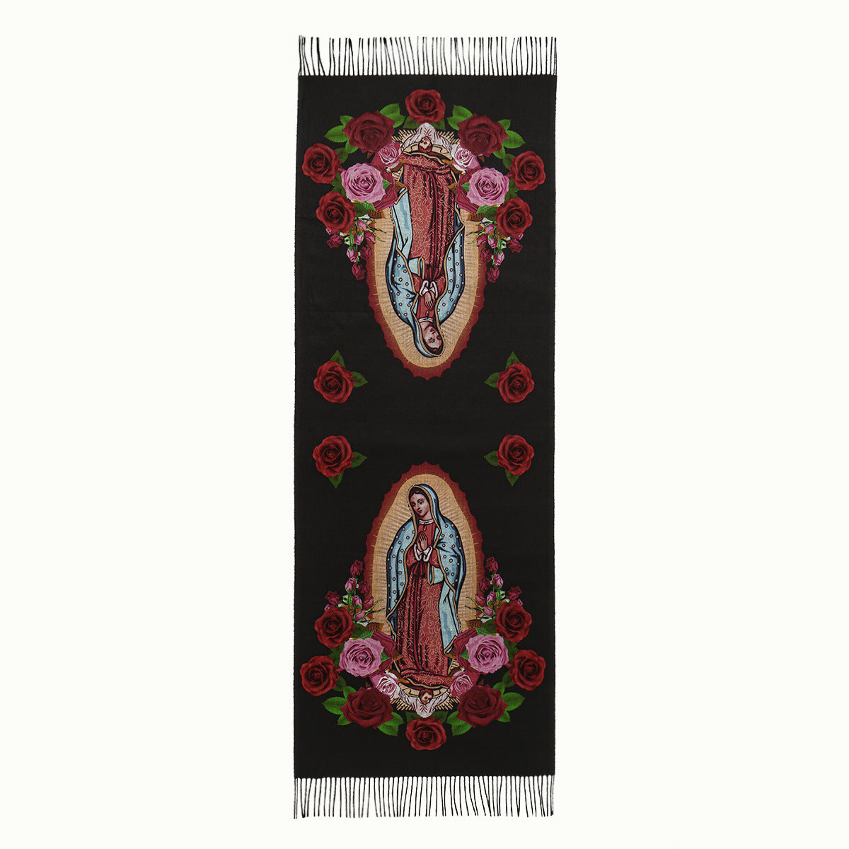 Virgin Mary Printed Cashmere Women's Scarf/Shawl