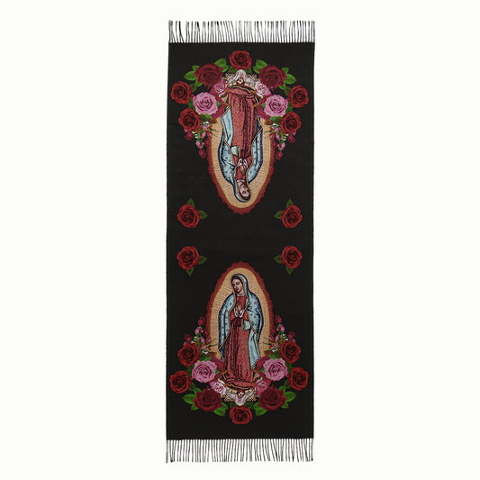 Virgin Mary Printed Cashmere Women's Scarf/Shawl