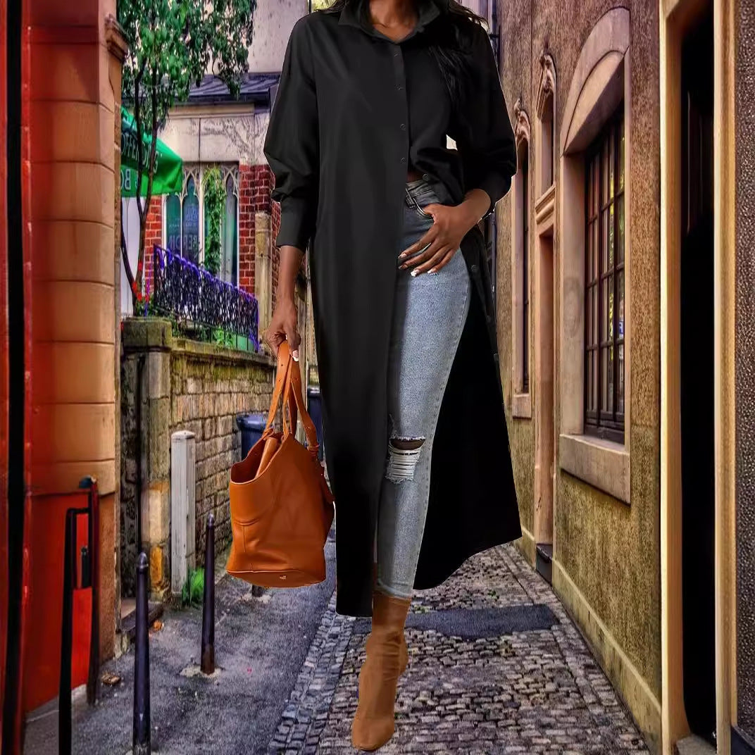 Women's Long Shirt-Dress