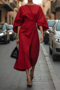 Load image into Gallery viewer, Batwing Sleeve Women's Dress
