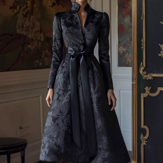 Plus Size Satin Party Dress - Elegant Evening Wear