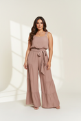 Load image into Gallery viewer, ELASTIC STRAP TIERED JUMPSUIT
